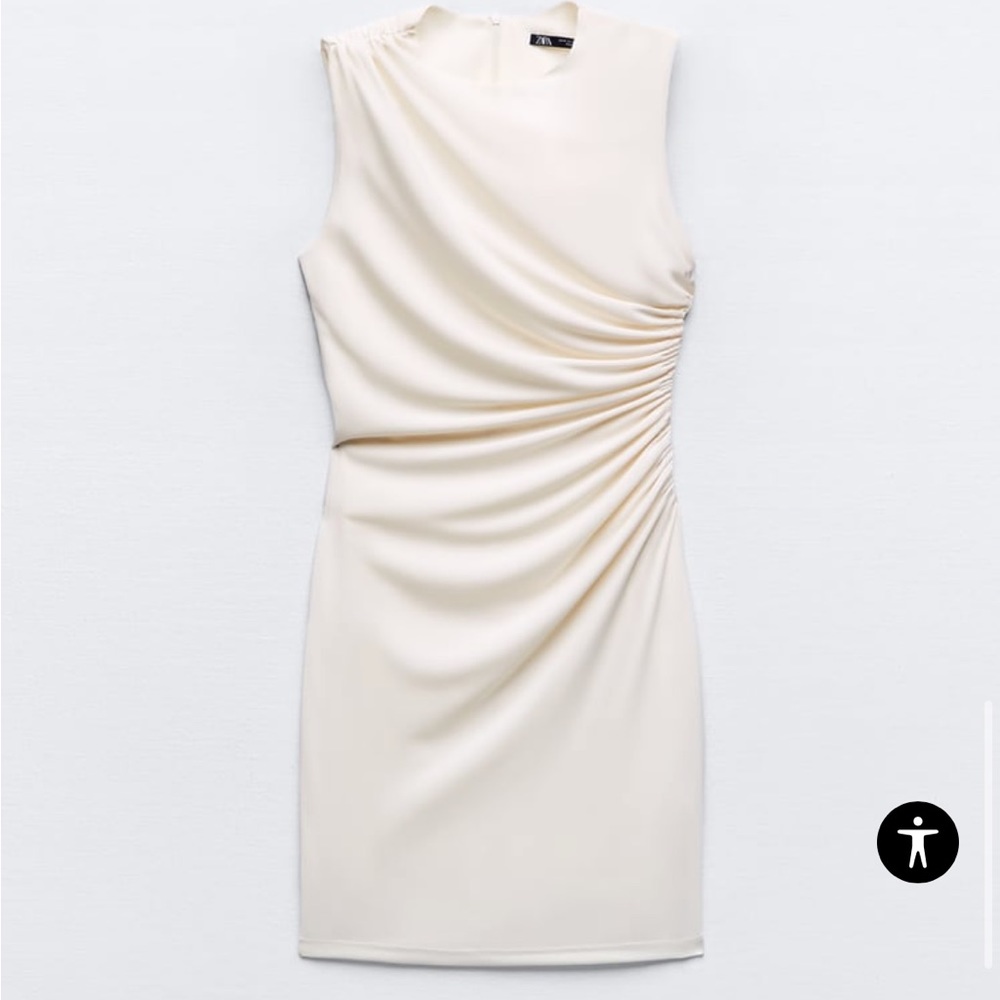 Zara Gathered Short Dress